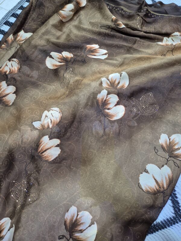 Synthetic Printed Saree - Image 6