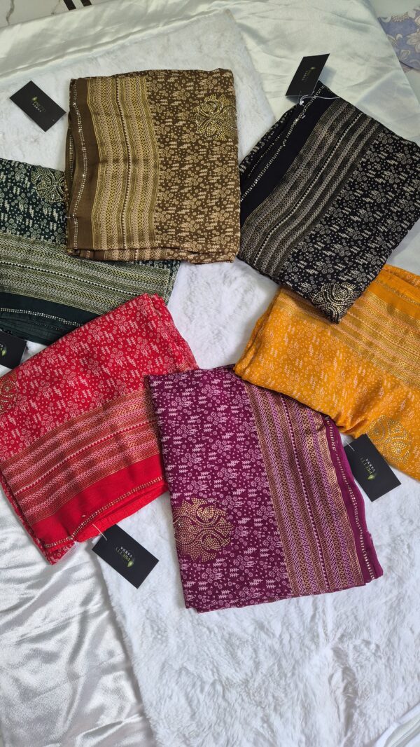 Synthetic Printed Saree For daily Wear