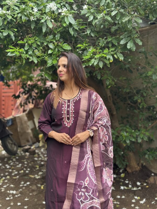 Kurta Set with beautiful mirror Work - Image 2